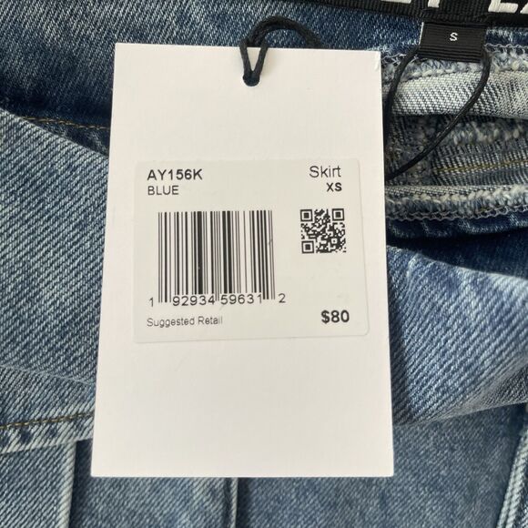 Greylab Cargo‎ Pocket Denim Miniskirt Sz Small NWT - Picture 10 of 13